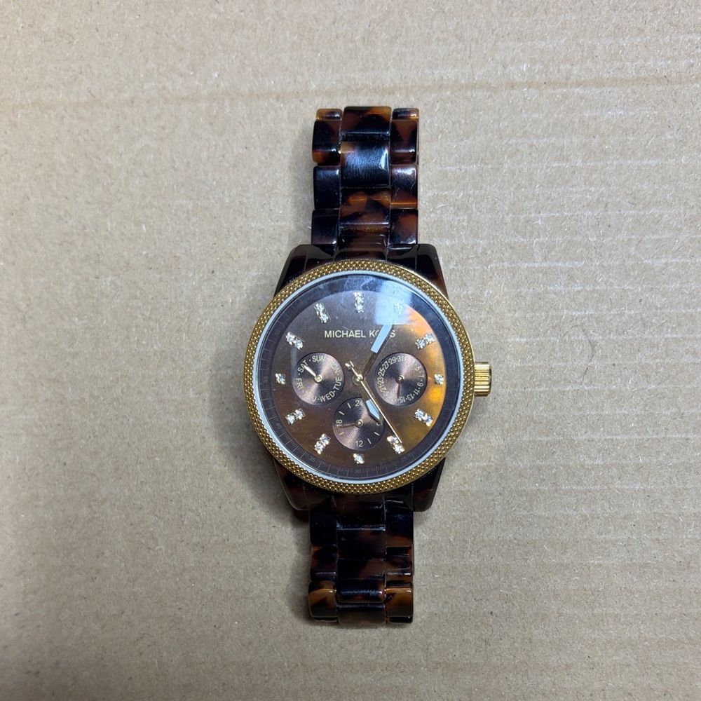 Michael Kors Brown and Gold Men's Watch